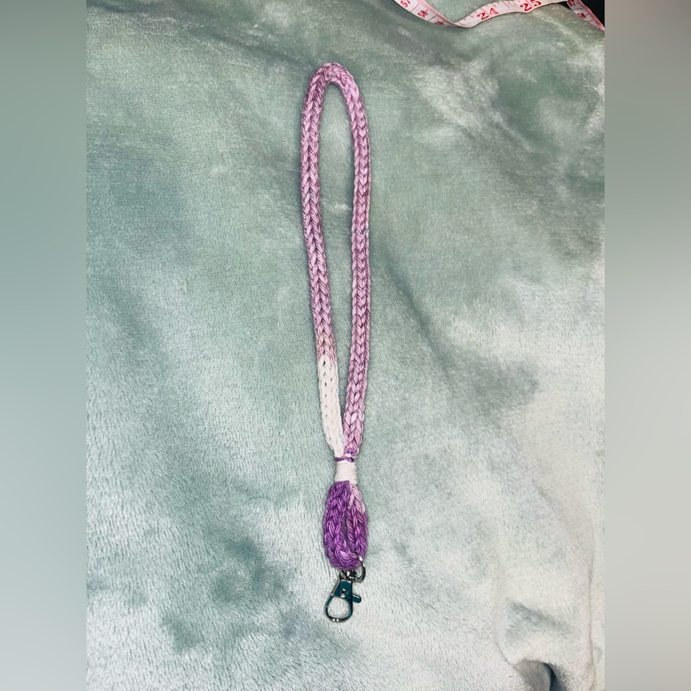 Mixed colored wristlet key holder